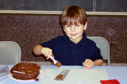 Little Boy Having Chocolatey Fun